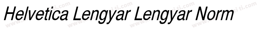 Helvetica Lengyar Lengyar Normal字体转换